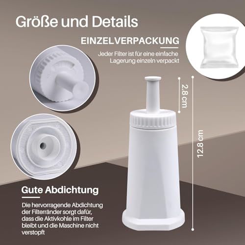 GOLDEN ICEPURE Kaffeemaschinen-Wasserfilter für Sage Barista, 5er Pack – Ansicht 3