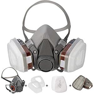 [Half mask respirator] Reusable Half Face Cover 6200 spray mask for spraying Painting.Chemical Machine Polishing.Welding…