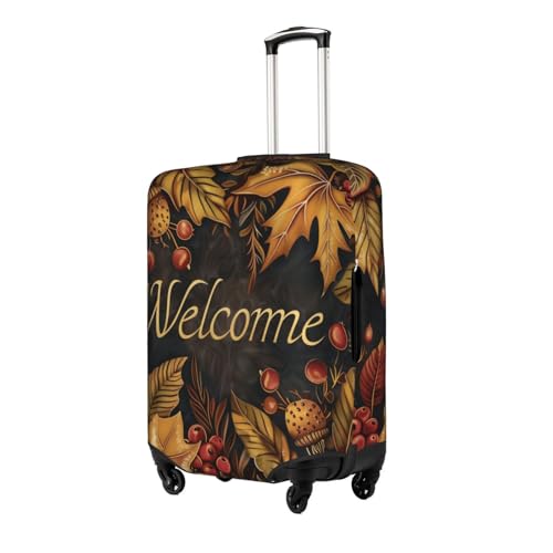 autumn welcome Elastic Travel Luggage Cover Travel Suitcase Protective Cover2