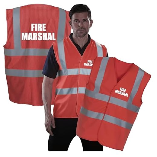 High Visibility Fire Marshal Safety Vest