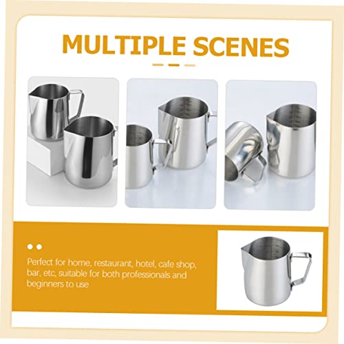 iplusmile 3 Peças De Aço Para Café Com Leite Profissional Para Fazer Bocal Jarros De Arte Com Leite