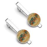 Vintage Peacock 2-Piece Tie Tack Set