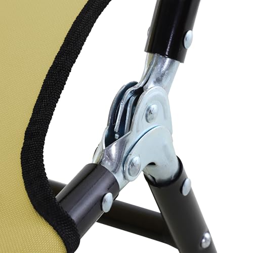 image for Outsunny Folding Chaise Lounge Pool Chairs, Outdoor Sun Tanning Chairs