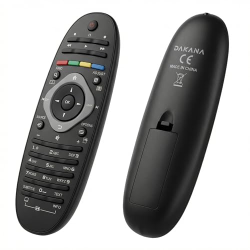 Dakana Fernbedienung für Philips TV Fernseher Remote Control / PH12 / 40PFL82605K/02 40PFL8606K/02 40PFL9606K/02 40PFL9705H/1