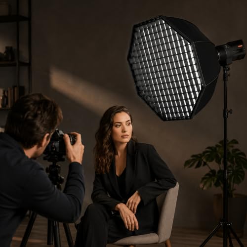 Image of Octagon Honeycomb Soft Grid, Flash Speedlight Umbrella | Photo Softbox Reflector, for Softbox Studio Flash Lighting kit (65cm Octa Grid)