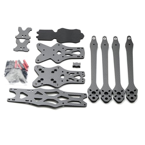 Goolsky Fernbedienung 7 Zoll 315 mm Kohlefaser-Quadcopter-Rahmen-Kit 5,5 mm Arm-Ersatz f&uuml;r APEX FPV Freestyle ferngesteuerte Racing-Drohnenmodelle