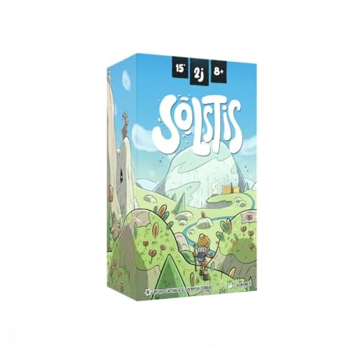 Solstis | Whimsical 2 Player Strategic Tile Game | Build a Stunning Mountain Landscape While Encountering Mystical Creatures | Quick and Fun Family Games | 1-2 Players | Ages 8+ | 15 Min