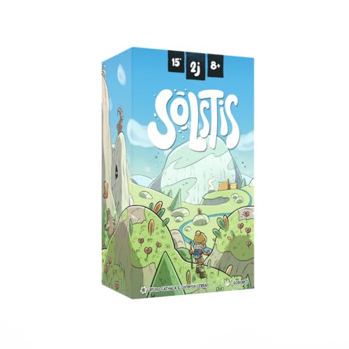 Solstis | Whimsical 2 Player Strategic Tile Game | Build a Stunning Mountain Landscape While Encountering Mystical Creatures | Quick and Fun Family Games | 1-2 Players | Ages 8+ | 15 Min