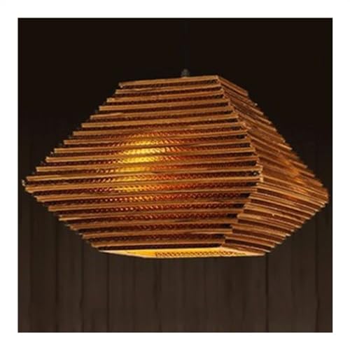 Lampe en carton au design léger CFWSHJ, lustre rétro pour salon et bar