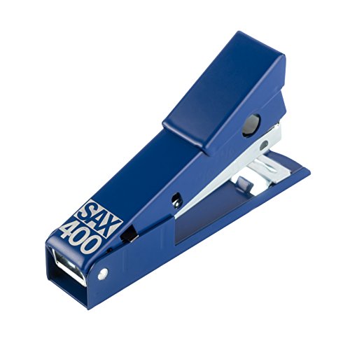 SAX FROG 400 Hefter - Klassisches Heftgerät | Komplett aus Metall | Sehr robust und langlebig | 10 Jahre Garantie