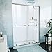 DreamLine Harmony 50-54 in. W x 76 in. H Semi-Frameless Bypass Shower Door in Brushed Nickel and Clear Glass