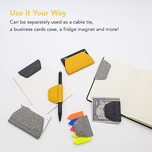 LHiDS Magnetic Business Portfolio Lite Resume Padfolio Organizer with Clipboard, Paper Clip, Writing Pad, Pen/Card Holder, Magnetic Closure for Work, School and More (Black, A4/Letter) by LHiDS - Image 4
