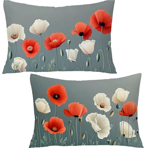 Housse de coussin rectangulaire 40x80 coton velours pour soulager vos lombaires