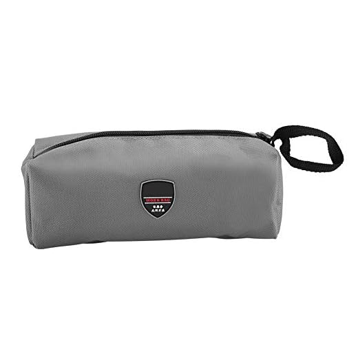 Multifunction Hardware Bag, Tool Bag, Large Capacity Spanner Screwdriver for Gardening Electrician (Silver)