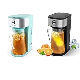 Sunvivi 3 Quart Iced Tea Maker with Glass Pitcher,Iced Coffee Maker for Ground Coffee with Strength