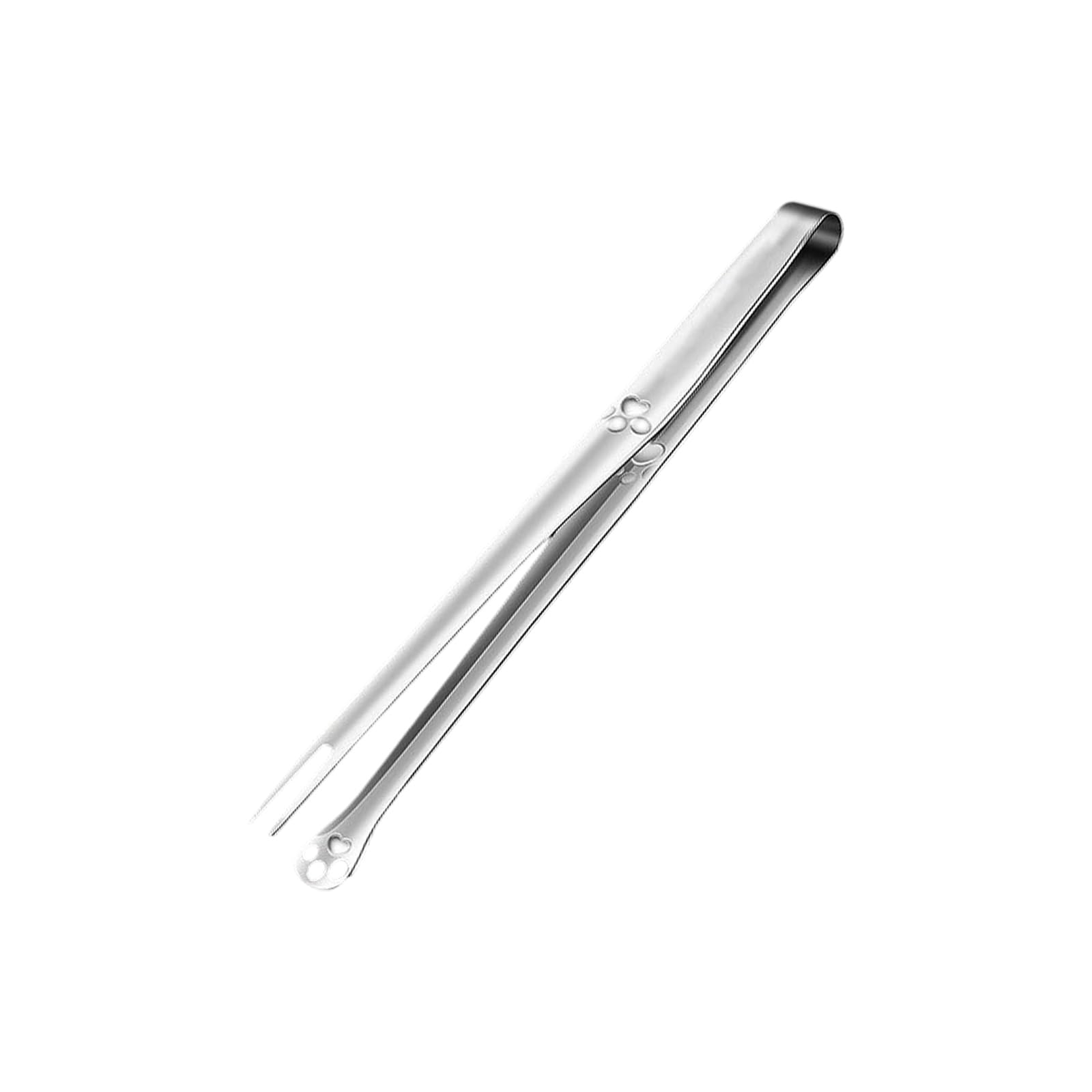Whoasyst Stainless Steel Barbecue Tongs with Fork Strainer Attachments Cats Claws Design Clip for Outdoor Camping Grilling BBQ Tool Stainless Steel BBQ Tongs