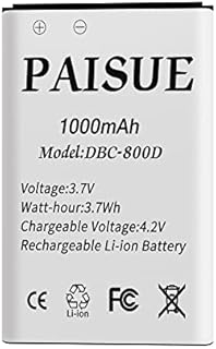 Battery for Doro Easy 6520, 3.7V 1000mAh DBC-800D Rechargeable Li-ion Replacement Battery for Doro Phone model 6030/500/506/508/509/510/715