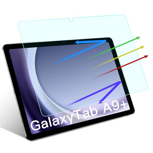 PYS Protector de pantalla para Samsung Tab A9+ Tablet de 11 pulgadas, antiarañazos, bloque de luz azul para proteger los ojos, 2 unidades