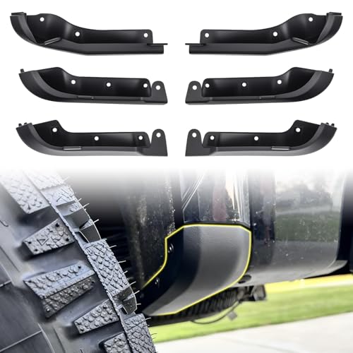 Klutchtech Mud Flap Delete Fit for GMC Sierra 2500/3500 2020-2026,Mud Guards Compatible with GMC Sierra 2500/3500HD Accessories 2020-2026 2WD/4WD Front & Rear Wheel Fender Mud Guard Delete Kit