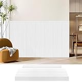 Art3d Wainscoting Wall Panel Kit, 37.8' Tall Beadboard Panels for Walls, Polystyrene Board and Batten Wall Panel Kit, Easy DIY Decorative Trim for Living Room, Kitchen, Bedroom – Covers 31 Sq.Ft