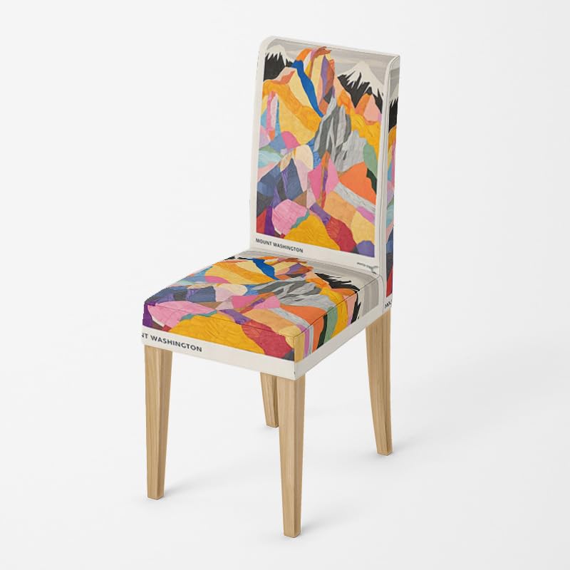 Housse de chaise extensible colorée pour salle à manger moderne