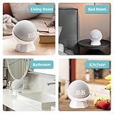 BEAZOOM Silicone Stand Holder For Alexa For Echo Dot 5Th/4th Gen, Anti-Slip Desktop Bracket, Organizer Mount For Better Sound & Space Saving, Black/White(black) - Image 5