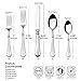 Mikasa French Countryside Flatware Set for 12, 65 Piece 18/10 Stainless Steel Silverware with Elegant Scroll Design and Serving Utensils, Durable Dinnerware Service