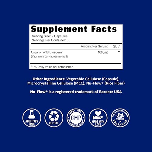 Number One Nutrition USDA Organic Wild Blueberry Extract