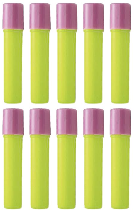 Sewline 10 x Yellow Fabric Glue Pen Refills Bundle | Sewline Fabric Pen Glue Refills | Fabric Glue Stick | Fabric Glue for Clothes