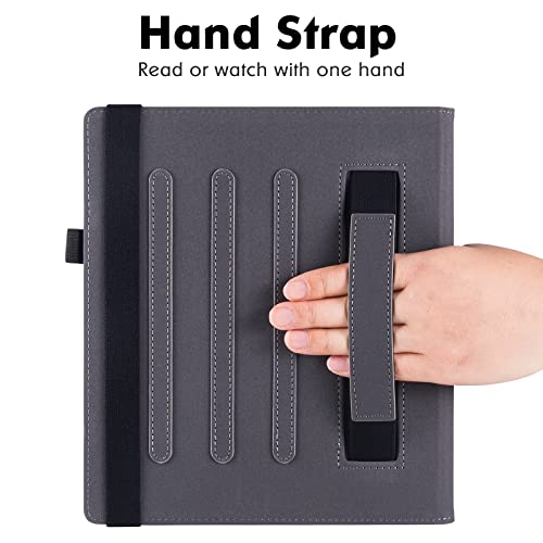 BOZHUORUI Stand Case for 10.3" Boox Note Air4 C/Boox Note Air3 C/W Tablet - Premium PU Leather Protective Sleeve Cover with Hand Strap/Auto Sleep/Wake (Magnolia)