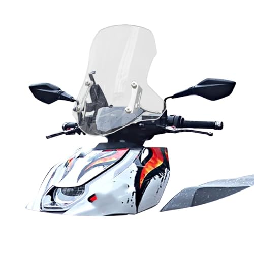 Déflecteur parebrise moto pour AE8 AE6 en verre rigide - 6
