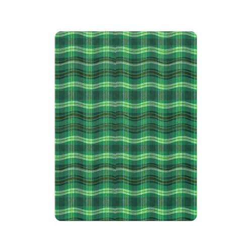 Drap de lit bébé en coton doux vert extensible pour éviter les plis inconfortables - 3