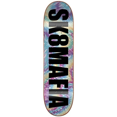 Sk8Mafia OG Logo Tie Dye 8.0"x32" Deck Telaio, Adulti Unisex,