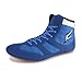 FJJLOVE Scarpe da Wrestling, Suola in Gomma Traspirante Scarpe da Boxe Training Sneakers Sport Sneakers Alti Top Boxing Stivali per Uomo Donne Bambini Bambini Adolescente,Blu,43