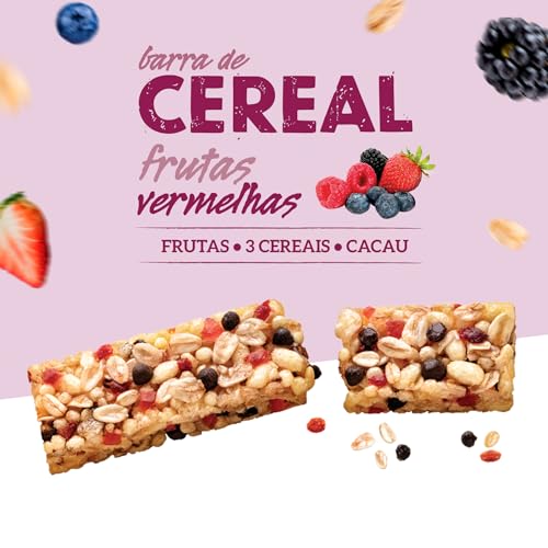 Nutry Display Barra De Cereal Frutas Vermelhas - 22G - Display 24 Unidades