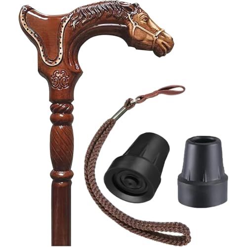 2026 NEW Horse Head Hand Carved Walking Cane