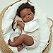 WOOROY Lifelike Reborn Baby Dolls Black – 20-Inch Realistic African American Newborn Baby Doll, Real Life Baby Dolls,Silicone Baby Doll with Full Vinyl Body with Accessories Gift for Kids Ages 3+