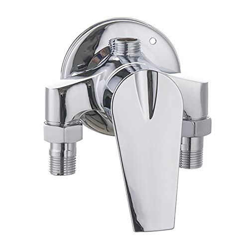 Inverseur chromé chaud et froid haute brillance pour une robinetterie de douche élégante