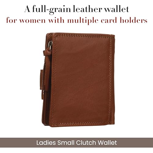 Style N Craft Full-Grain Leather Clutch Wallet for Women, RFID-Protected with Multiple Card Holders2
