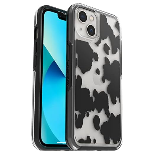 OtterBox SYMMETRY CLEAR SERIES Case for iPhone 13 (Only) - COW PRINT