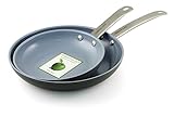 GreenLife Gourmet Healthy Ceramic Non-Stick Hard Anodized 8' and 10' Frypans -