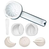 Baozi-Maker, Bao-Brötchenform | Knödelmacher | Knödelform | Manuelle Nudelmaschinen | 21,5 x 9 x 4 cm, antihaftbeschichtet, leicht zu lösendes Backwerkzeug für Wohnung, Küche, Zuhause, Mooncakes, Emp