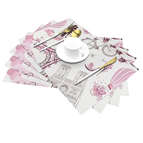 Set de table Paris Eiffel de 4 pièces résistant à la chaleur 30x45cm - 3