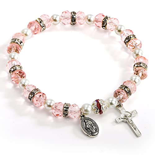 Coloch 6 Pack Women'S Bead Stretch Rosary Bracelet thumb #2