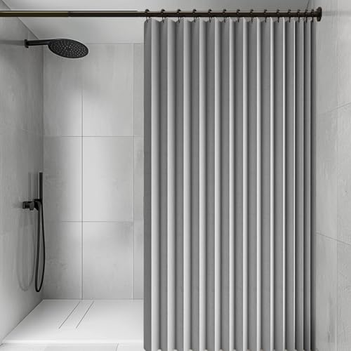 Rideau pliant haut de gamme gris opaque pour une separation elegante - 2