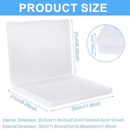 YCQDDA (2 PCS) Magazine Protectors for Collectors – Clear Magazine Display Case, Storage Box for Birth Certificates, Books, Newspapers, Comics – 12 x 9 x 0.8 inch