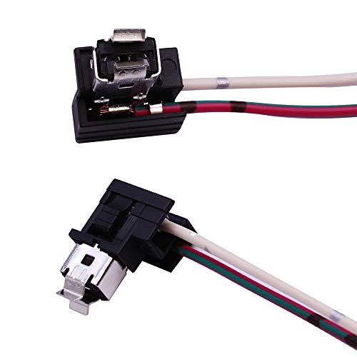 Huiqiaods H1 H3 Headlight Fog Light Bulb Extension Socket Wire Harness Connector Holder(Pack Of 2) #TOP1