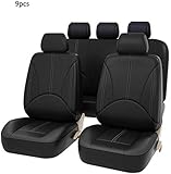 ❥ 【Fundas de asientos de automóvil universales de 9 juegos completos】: Diseñado para el 99% de los asientos de automóvil estándar (automóviles, camiones, camionetas y SUV) - Asiento delantero: 21 "L x 22" W. - Frente delantero: 23 "L x 30" H. - Asiento trasero: 52 "L x 23" W. - Banco trasero: 52 "L x 31" H. - Reposacabezas: 12 "L x 11" H.