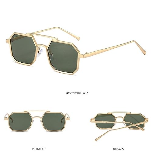 Polygon Punk Sunglasses Men Women Vintage Men Sun Glasses Retro Small Luxury Shades Eyeglasses2