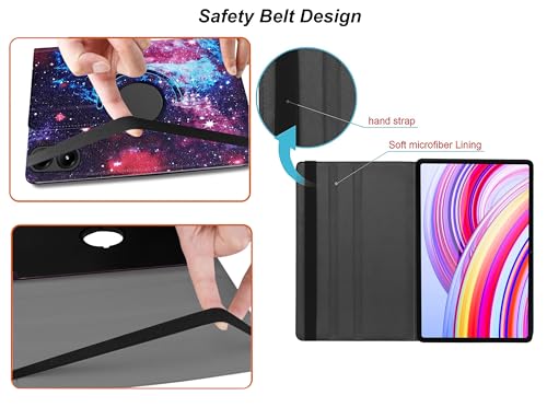 Image of TGK Rotating Flip Cover for Redmi Pad Pro 12.1 inch Case /Poco Pad 12.1 inch Tablet Printed Cases (Starry Sky)